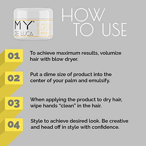 Joy Hydro Hair Wax | Men's Hair Styling Wax | MY DE LUCA